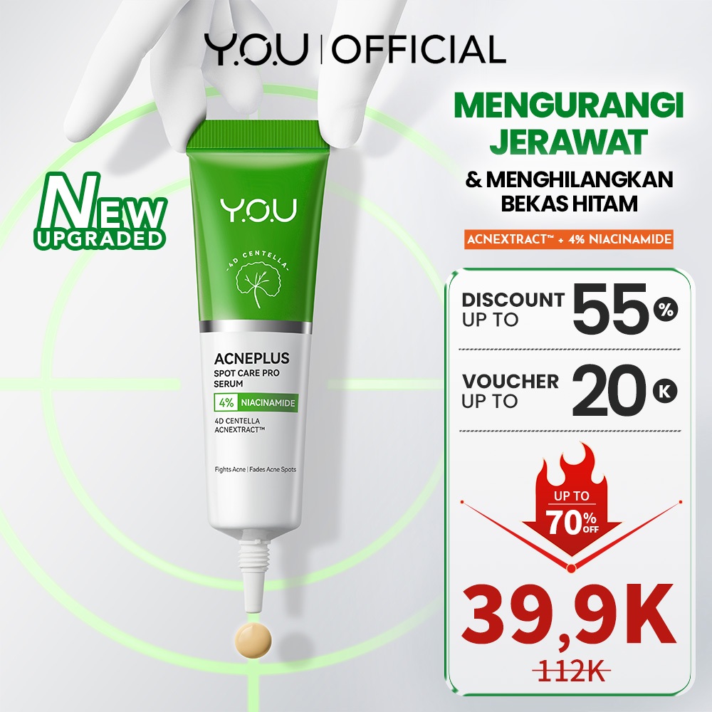 [BEST SELLING] YOU AcnePlus Spot Care Pro Serum Obat Totol Jerawat Obat Jerawat Obat Bekas Jerawat