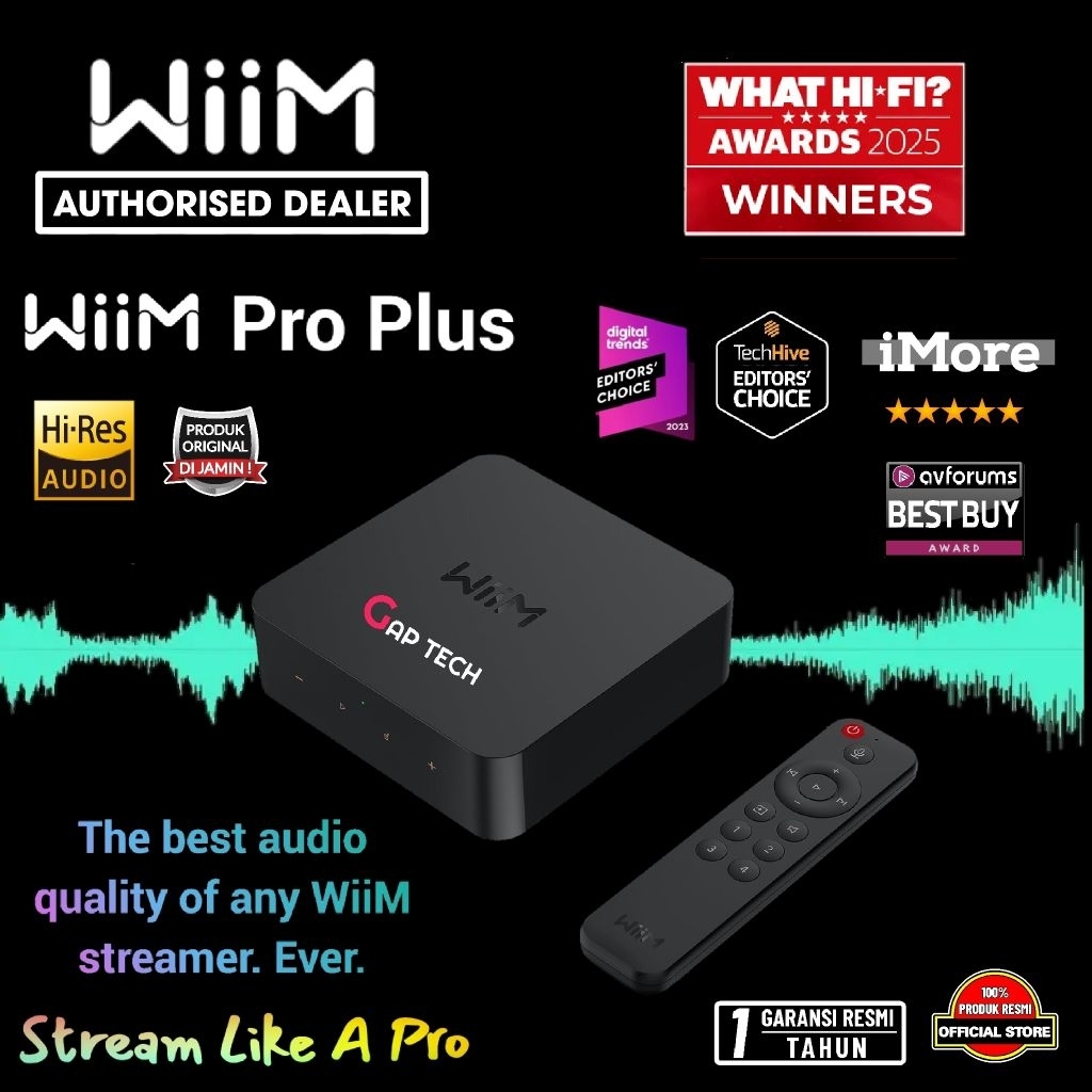 Wiim Pro Plus / Pro + Hi-Res Music Streamer with Premium AKM DAC Originall