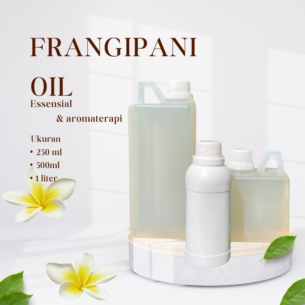 250ml-1liter Frangipani oil  / Minyak atsiri bunga kamboja aromatherapy therapeutic grade diffuser