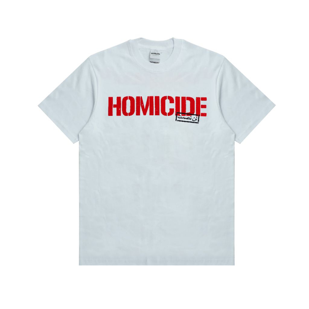 tshirt homicide white weapon kaos homicide t-shirt homicide white weapon