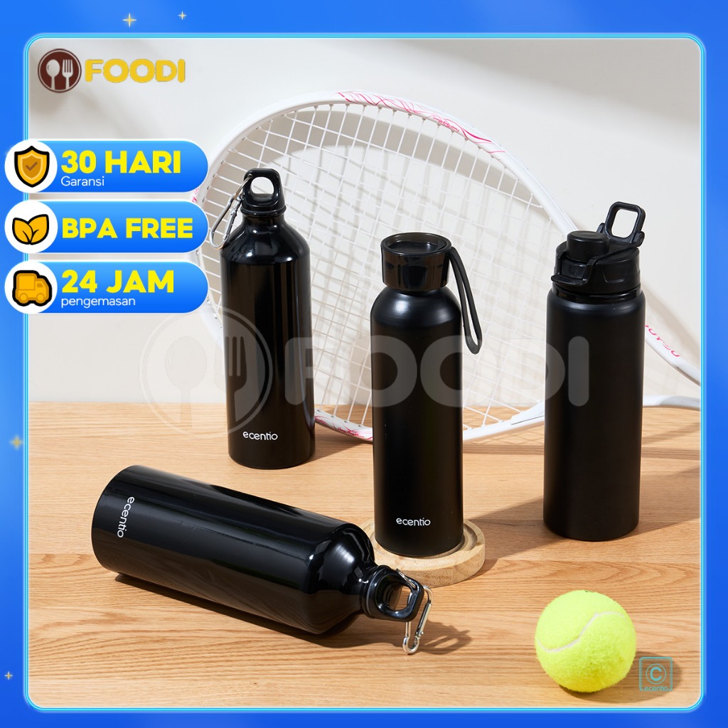 Ecentio & Foodi Botol Minum Olahraga Botol Air Minum/Botol Air Bicycle Botol Minum
