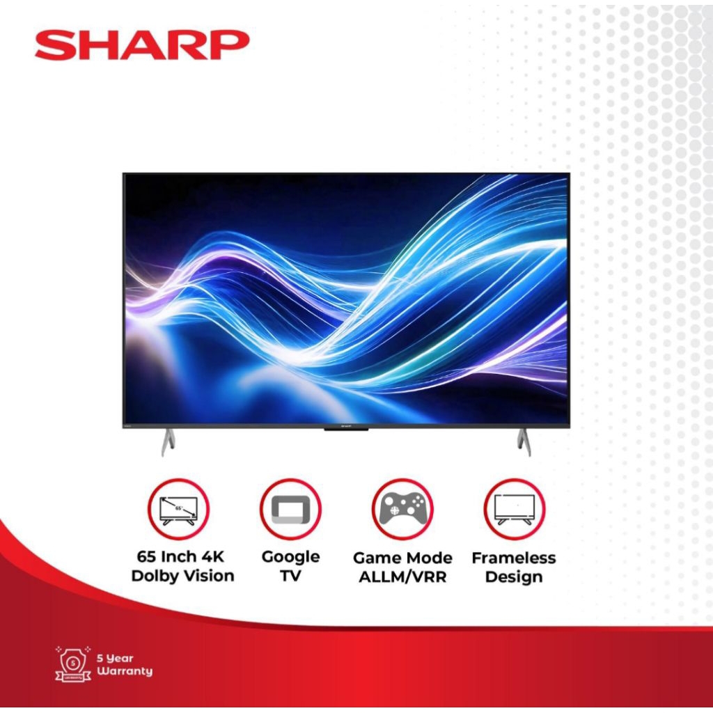 TV LED SHARP 65INCH 4K 4T-C65HJ6000I GOOGLE TV TV SHARP 65INCH 65HJ6000I TV LED SHARP 65 INCH TV SHA