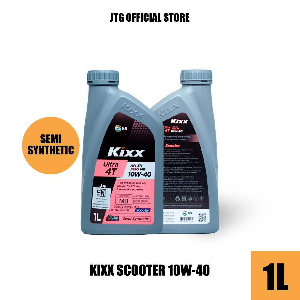 Oli Motor Scooter KIXX Ultra 4T API SN JASO MB 10W-40 - JTG