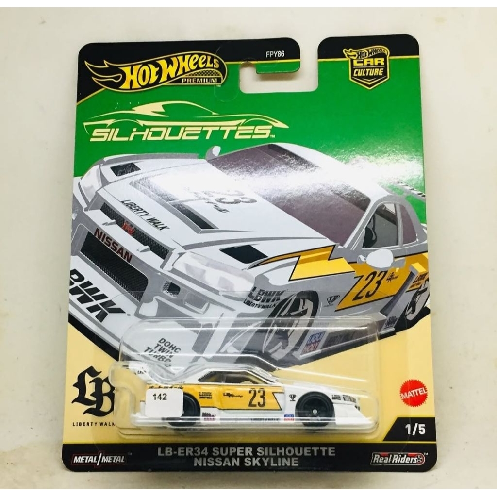 Hot Wheels Premium silhouette Nissan Skyline R34 LBWK