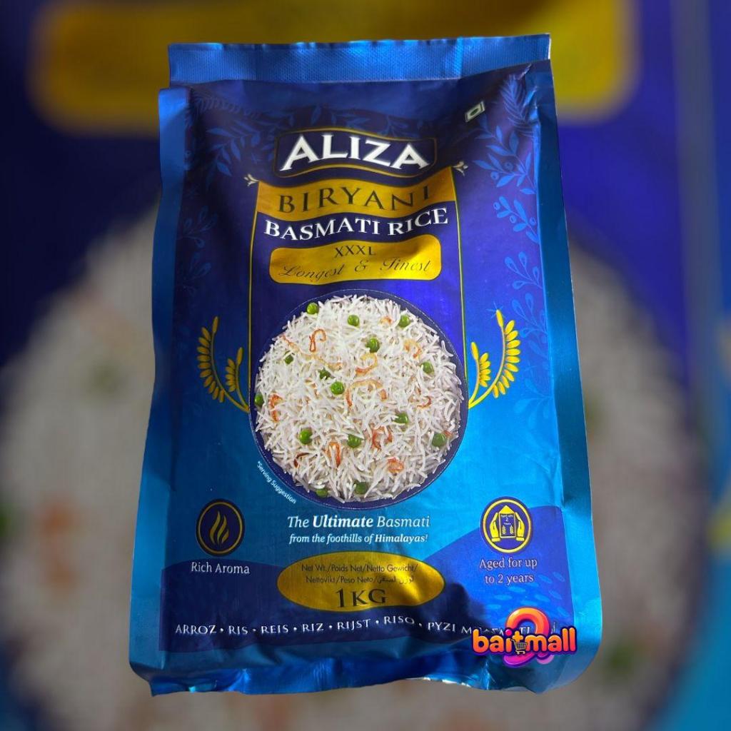 BERAS BASMATI ALIZA 1KG BERAS BASMATI 1KG BERAS BASMATI PREMIUM BERAS RENDAH GULA