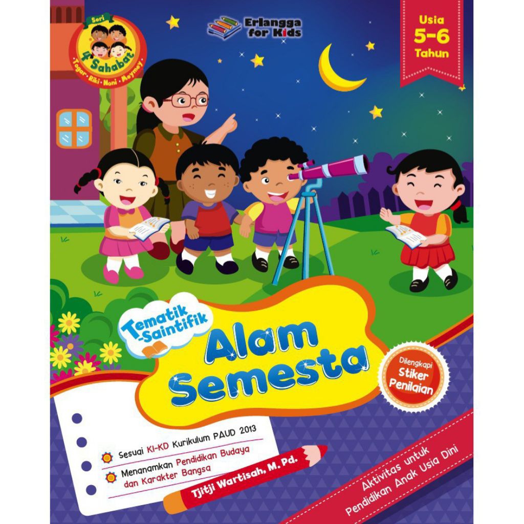 Buku Anak 5-6Th 4Sahabat Tematik Saintifik Alam Semesta