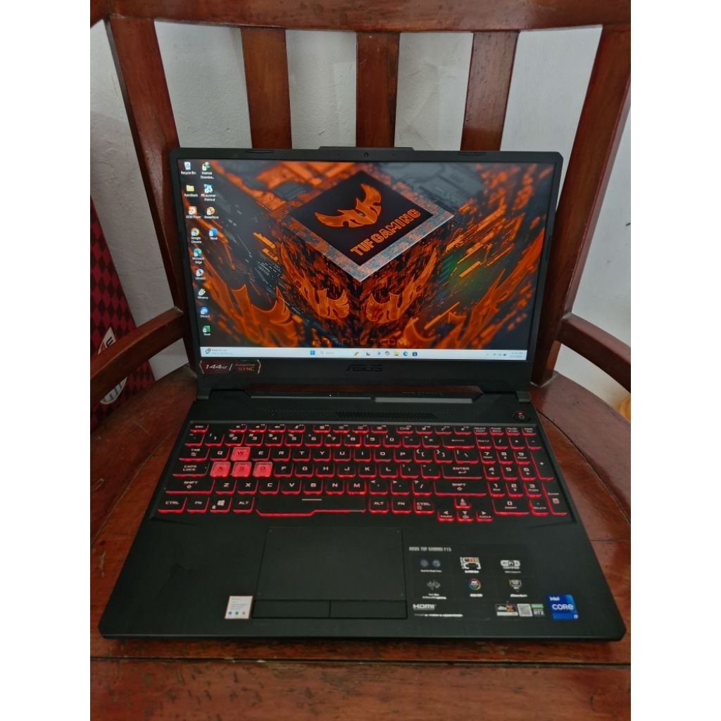 ASUS TUF GAMING F15 FX506HC I7 11800H RTX 3050 4GB RAM 8GB SSD 512GB IPS FHD