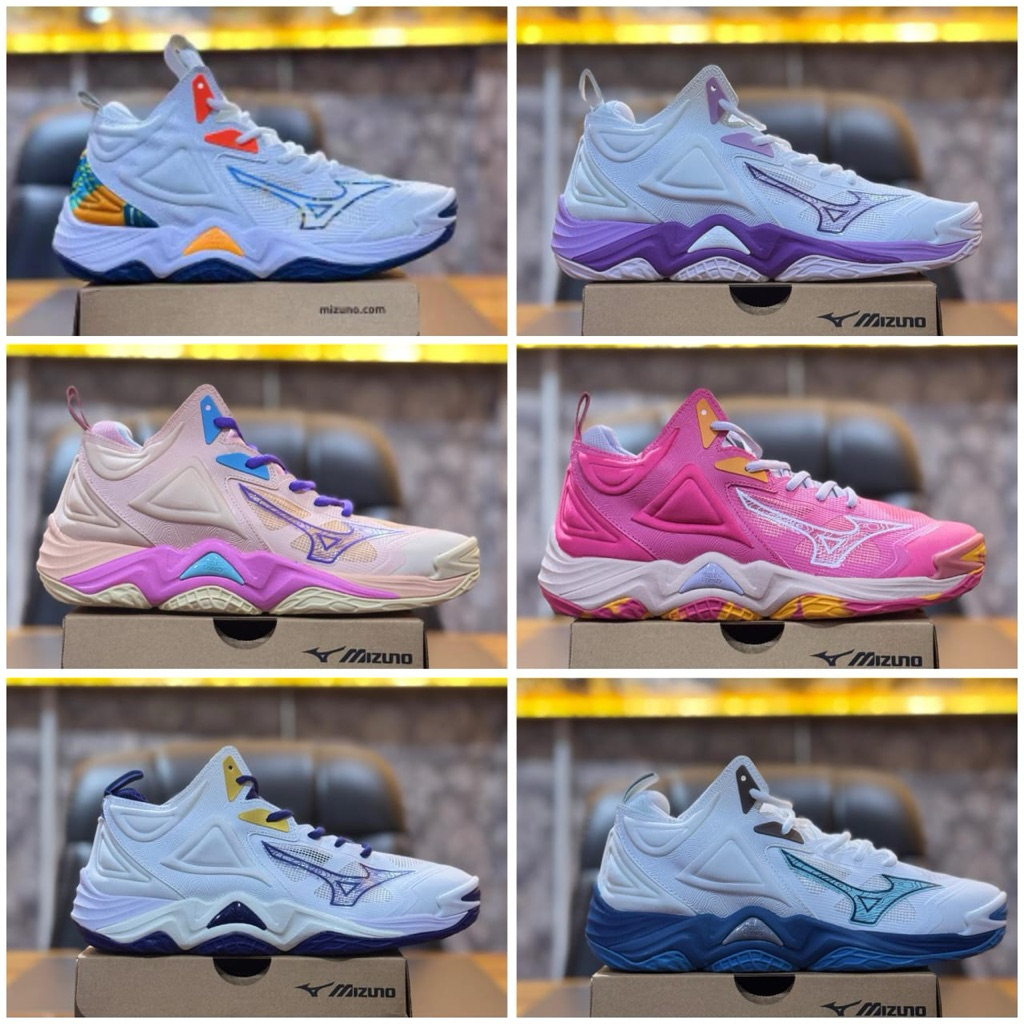 sepatu voli  momentum3 new sepatu voli wanita / sepatu voli pria cod free kaos kaki