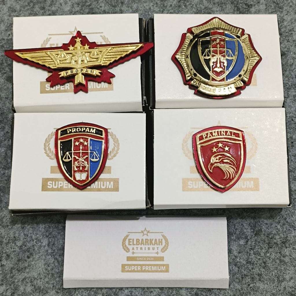 ATRIBUT / PIN Propam Polri Wing Penyidik Propam, Pin Paminal, Pin Roda Propam, Pin Propam