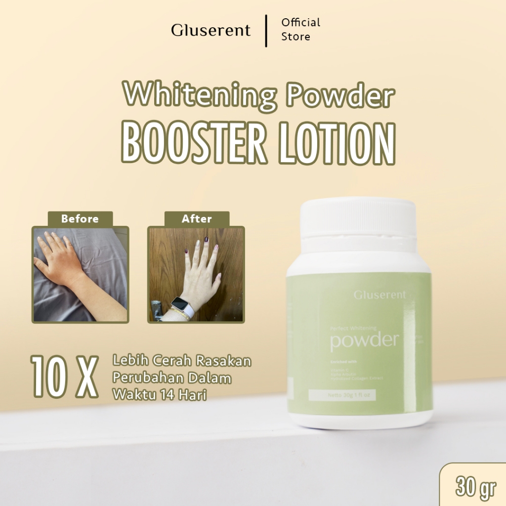 Gluserent Bibit Pemutih Badan BPOM Campuran Handbody Permanen dan Ampunh Original 100% 30gr