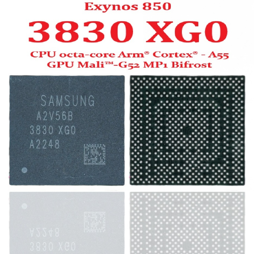 CPU Exynos 850 Samsung 3830 XG0 A04s A12s A21s Ex Mis Pick Drop Off Pick and Place SMT Mesin