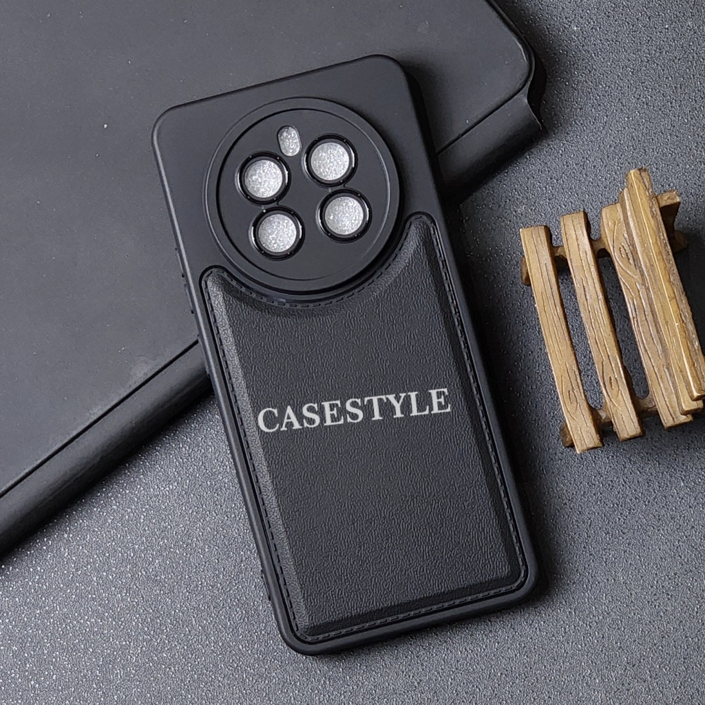 Realme 13 4G Realme 13 Pro Realme 13 Pro Plus  Case Leather Pro Kamera Black Case Realme 13 4G Realm