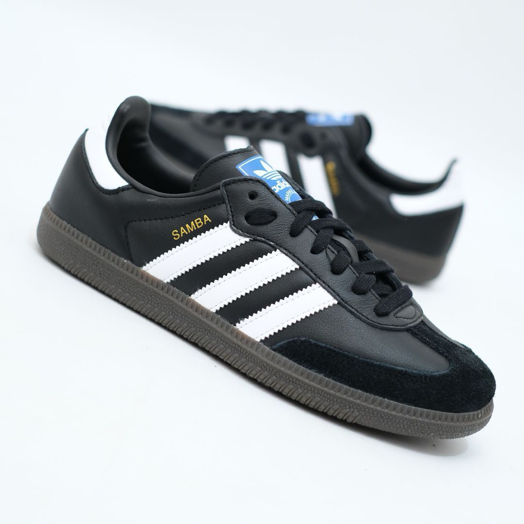 ADIDAS SAMBA OG BLACK WHITE GUM B75807 BNIBWT ORIGINAL