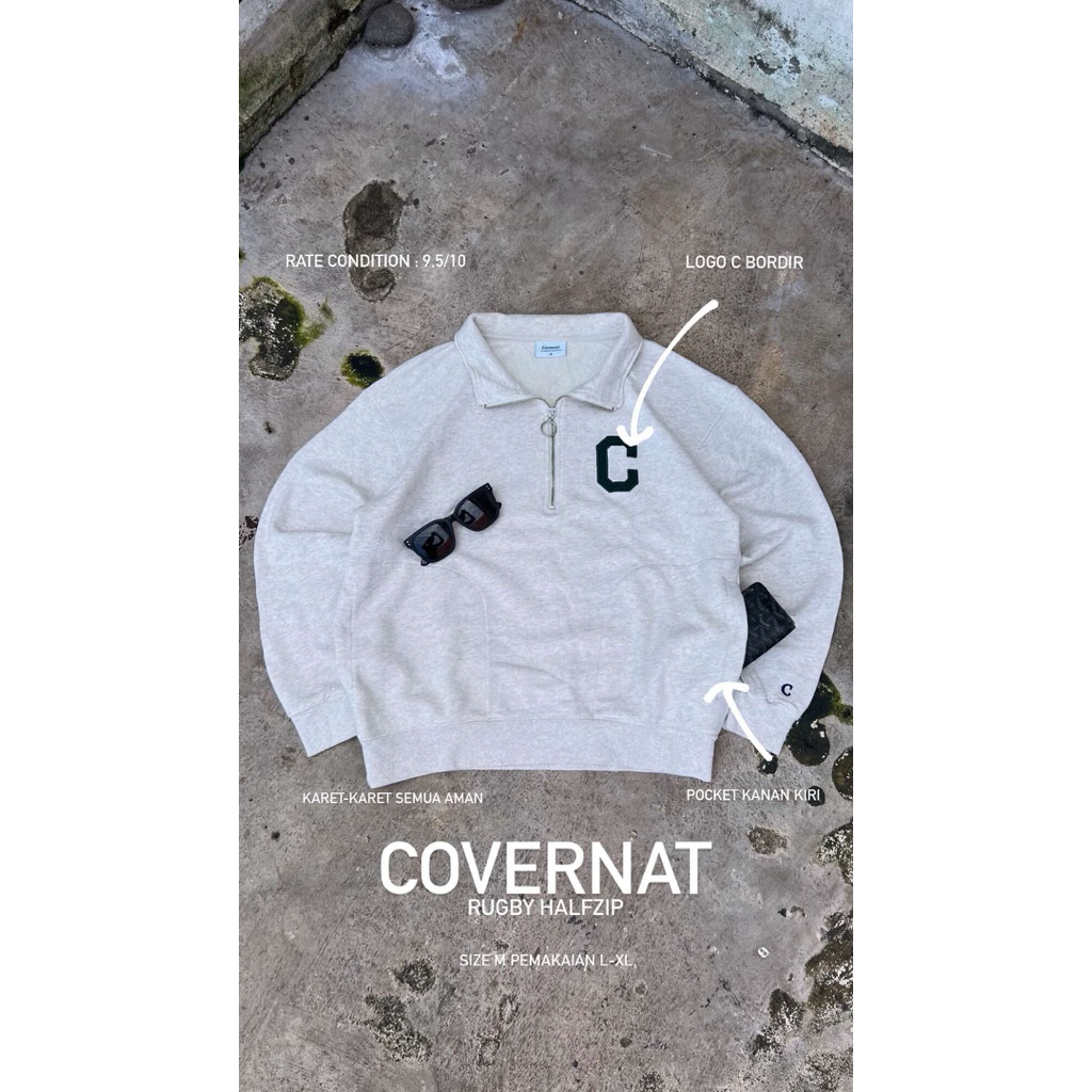 Covernat rugby halfzip