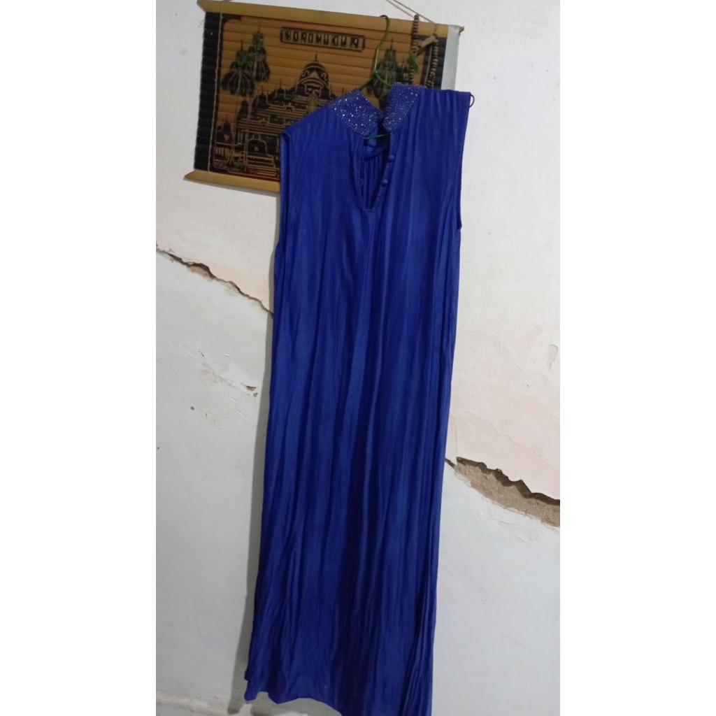 dress panjang lengan pendek