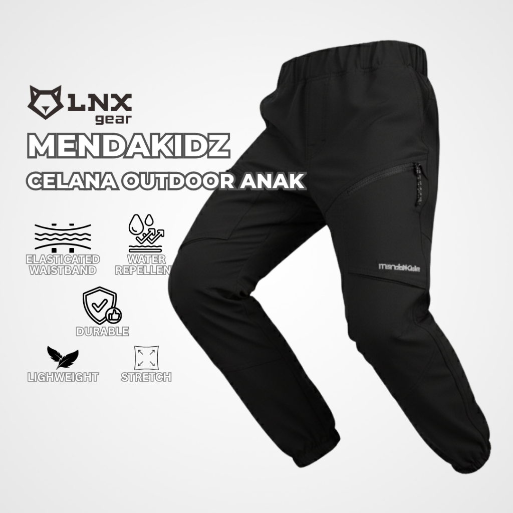 LNX Gear X Mendakidz Celana Panjang Anak Pria Wanita Unisex Outdoor Gunung Quickdry