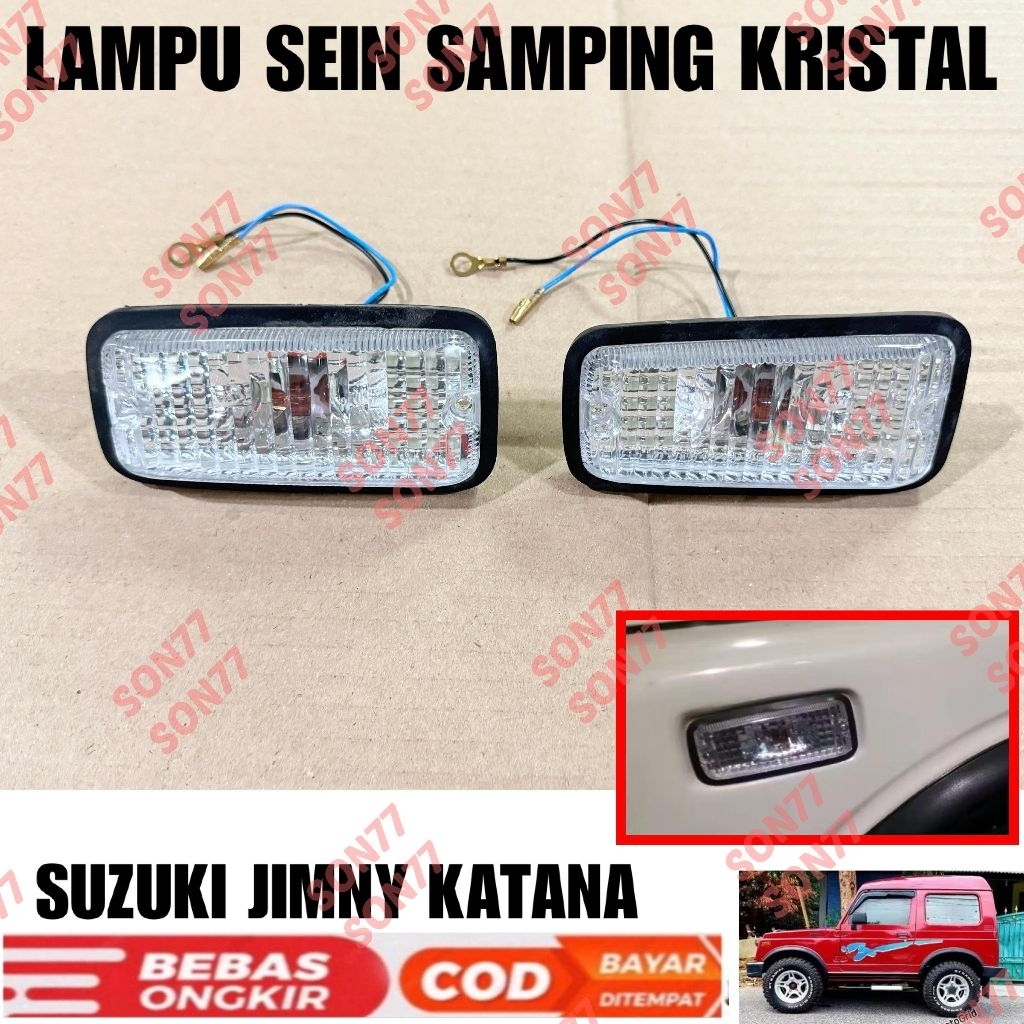 Lampu LED Sein Samping Mobil Jimny Katana Kristal Sen Kuning