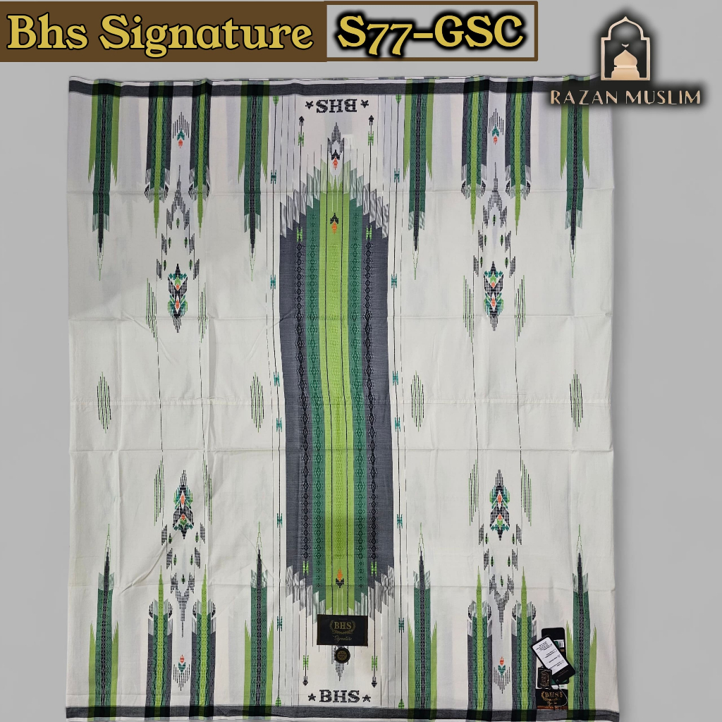Sarung BHS Signature S77 SGC Putih Hijau