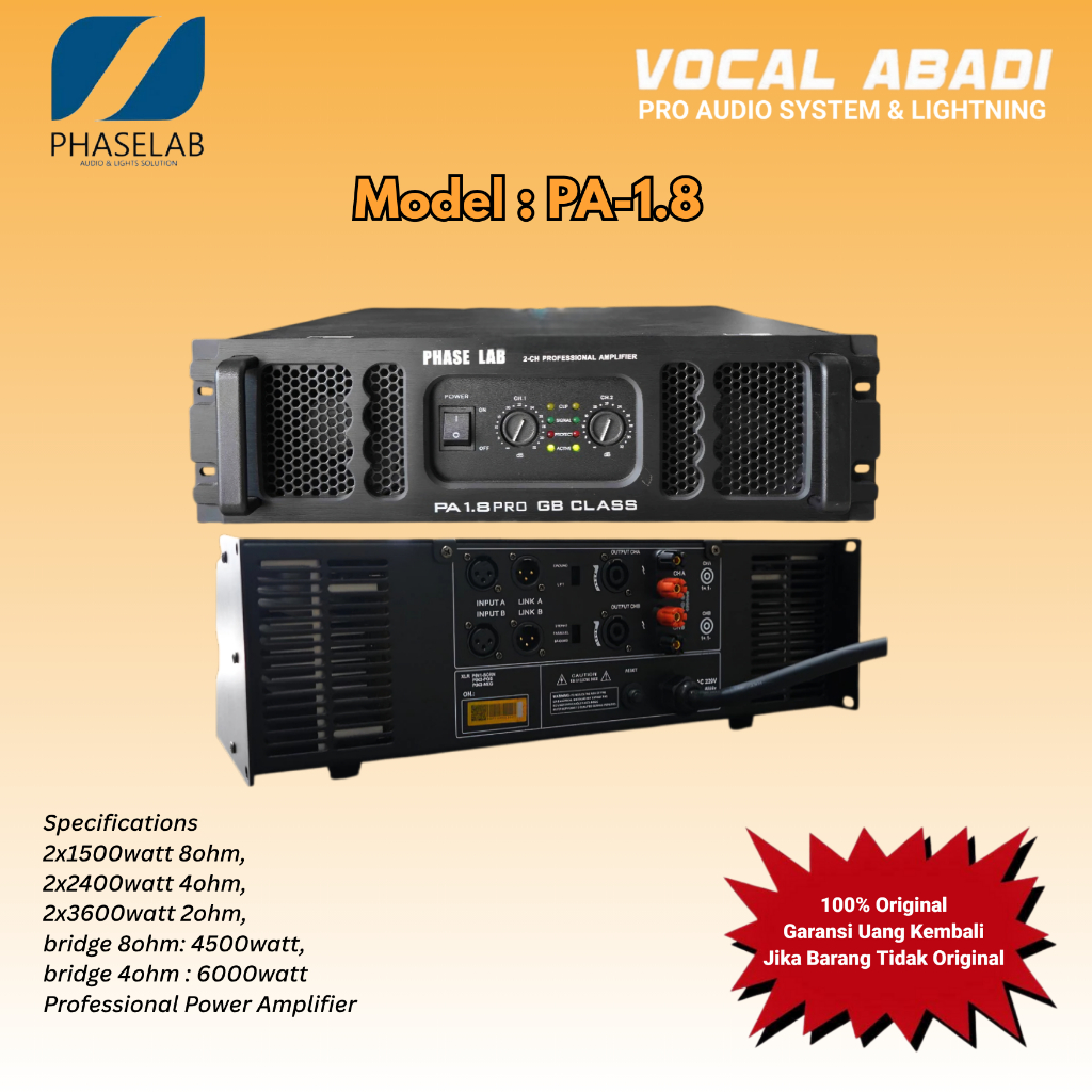 POWER PHASELAB PA-1.8 ORIGINAL