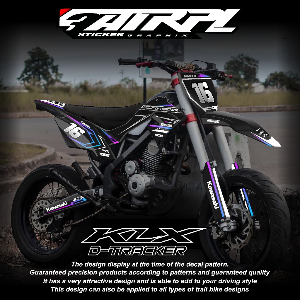 DECAL DTRACKER 150 stiker dekal klx dtracker full body custom decal klx dtracker hologram decal pela