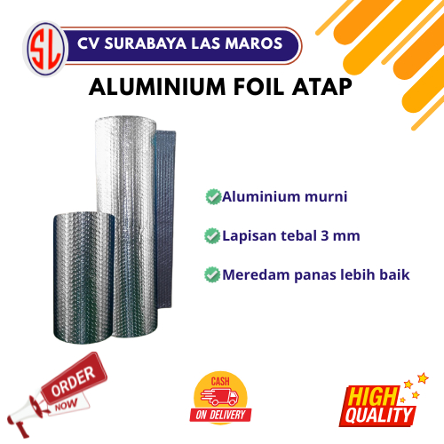 Aluminium Foil Atap Rumah Alumunium Bubble Peredam Panas Pendingin