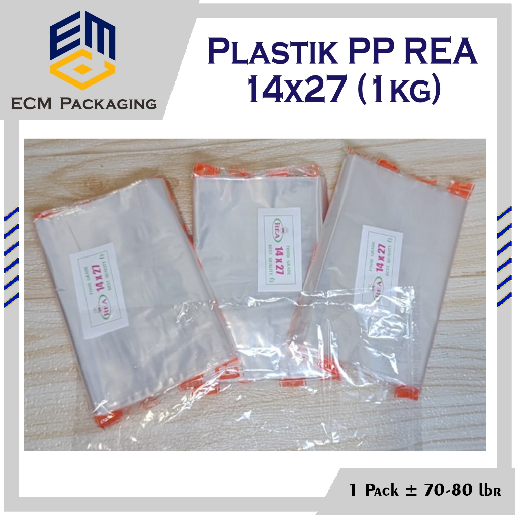 PLASTIK PP REA 14X27 1KG | PLASTIK BENING TIPIS 14 X 27 (1 KG)