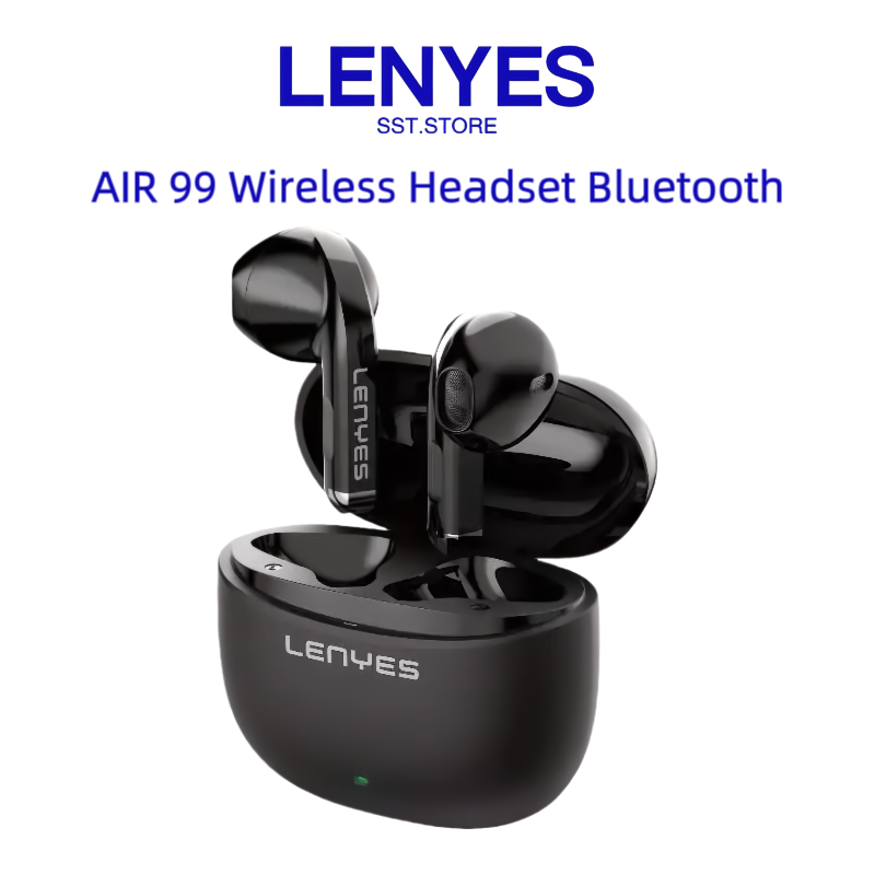 LENYES EARPHONE WIRELESS TWS V5.3 EARBUDS SMART TOUCH HIFI STEREO AIR99