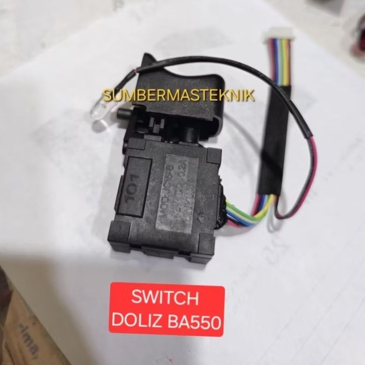 SWITCH DOLIZ BD550 SAKLAR ONOFF MESIN IMPACT WRENCH DOLIZ BD 550 ORIGINAL