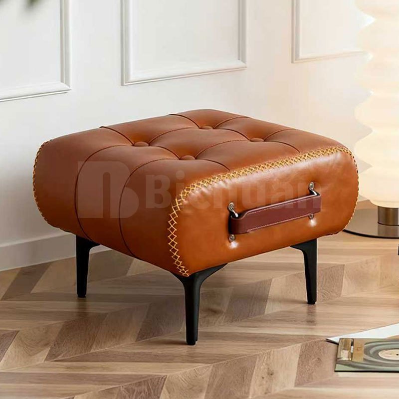 Minimalis Kursi Stool Sofa/Bangku Kulit Ganti Sepatu/Pedal Sofa/Kursi Stool Sofa Kotak/Mini Kursi So