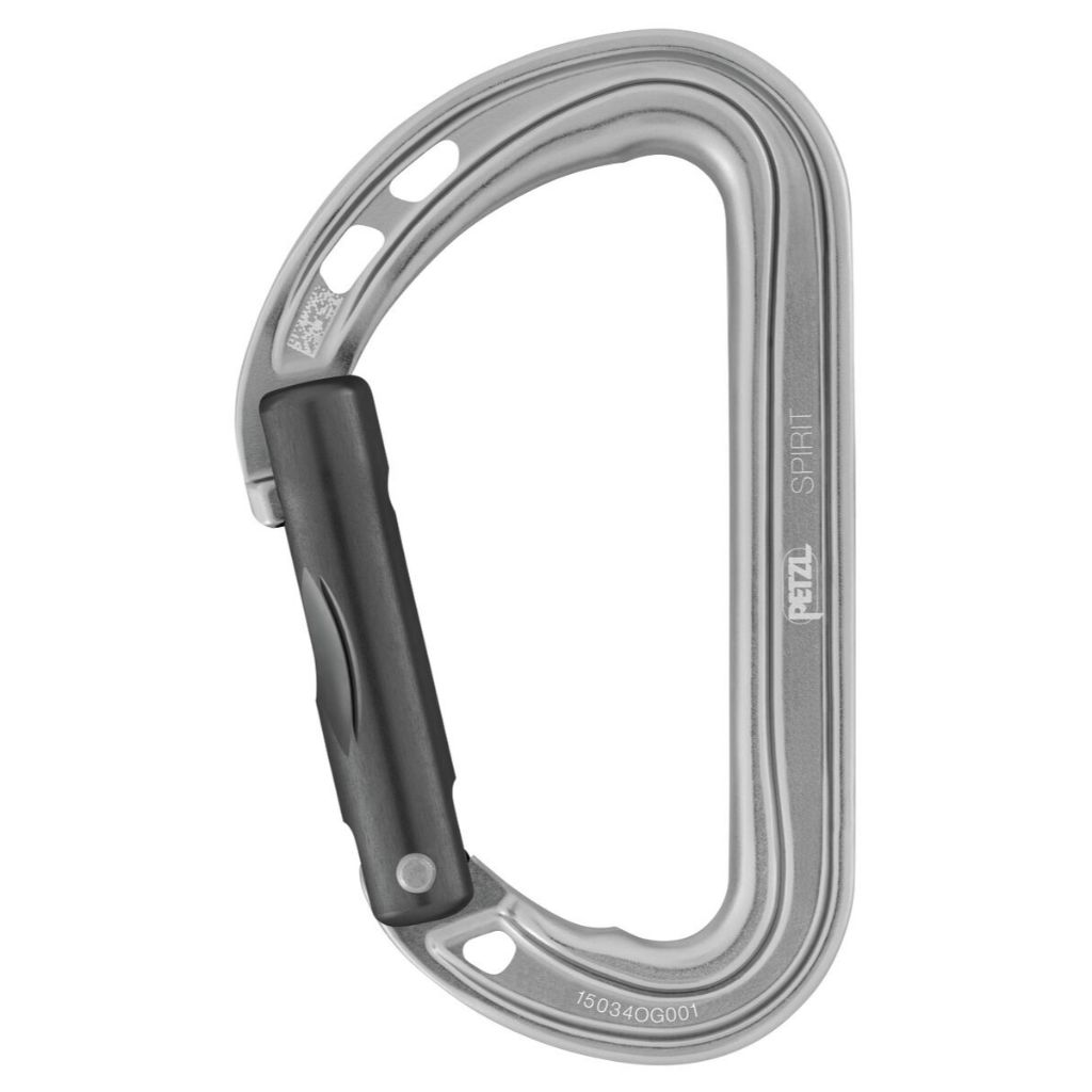 Petzl, Spirit (Straight Gate) - Lightweight, versatile carabiner for sport climbing