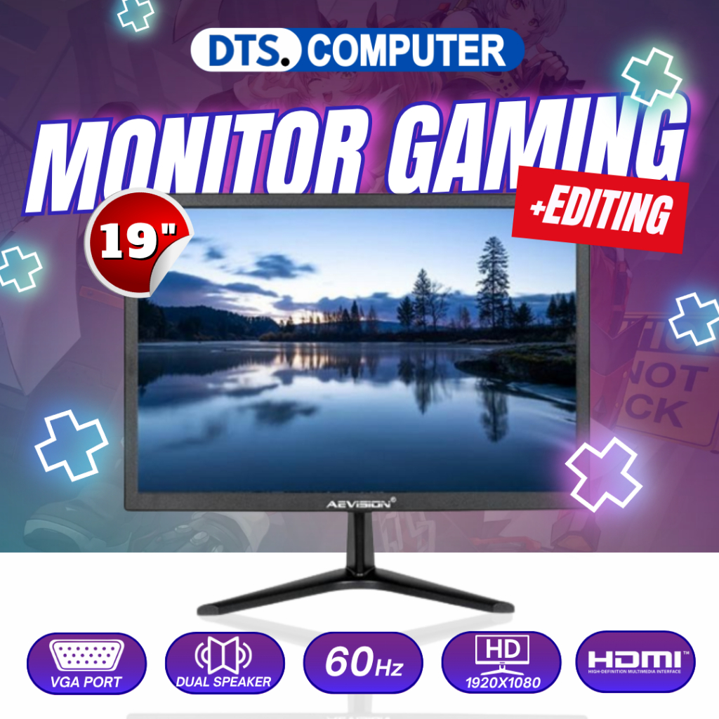 Monitor LED Aevision 19 inch HDMI - VGA - USB Port