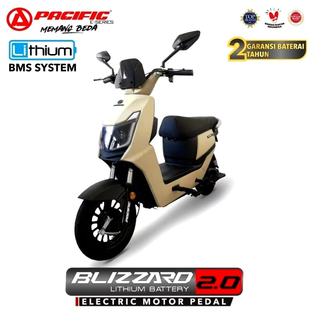 Sepeda Listrik Pacific Blizzard 1.0 ,Blizzard 2.0 & Splendid 5.0 Terbaru,Termurah Original Bergarans