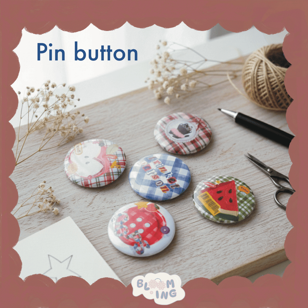 pin button/pin tas aesthetic 44mm