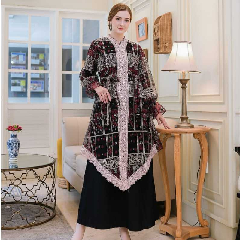 Vanriz Kebaya-Outer Tile Layla Kebaya Kondangan Pesta Mewah