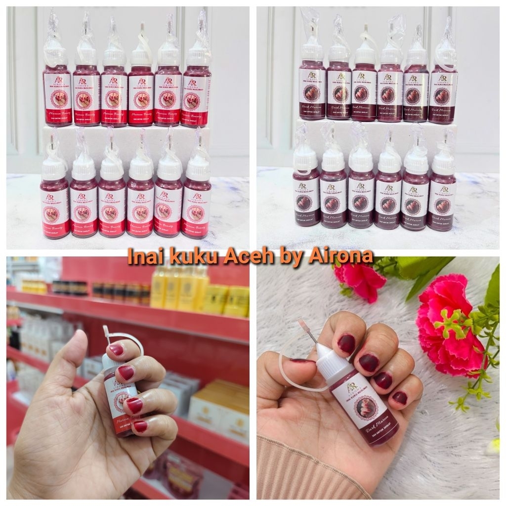 1 Lusin Inai kuku Aceh | Inai Kuku Muslimah | Inai Kaca Aceh by Airona