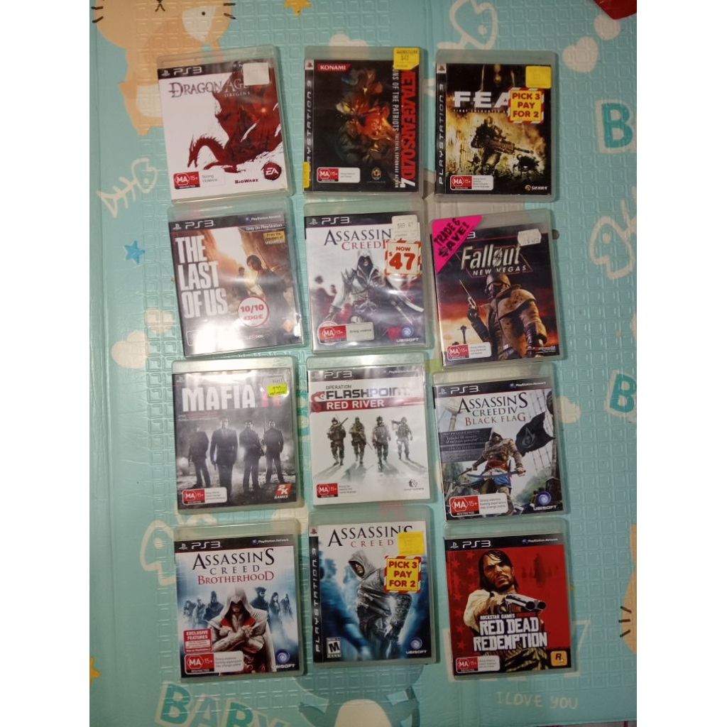 lot 21 kaset ps3 original sony playstation