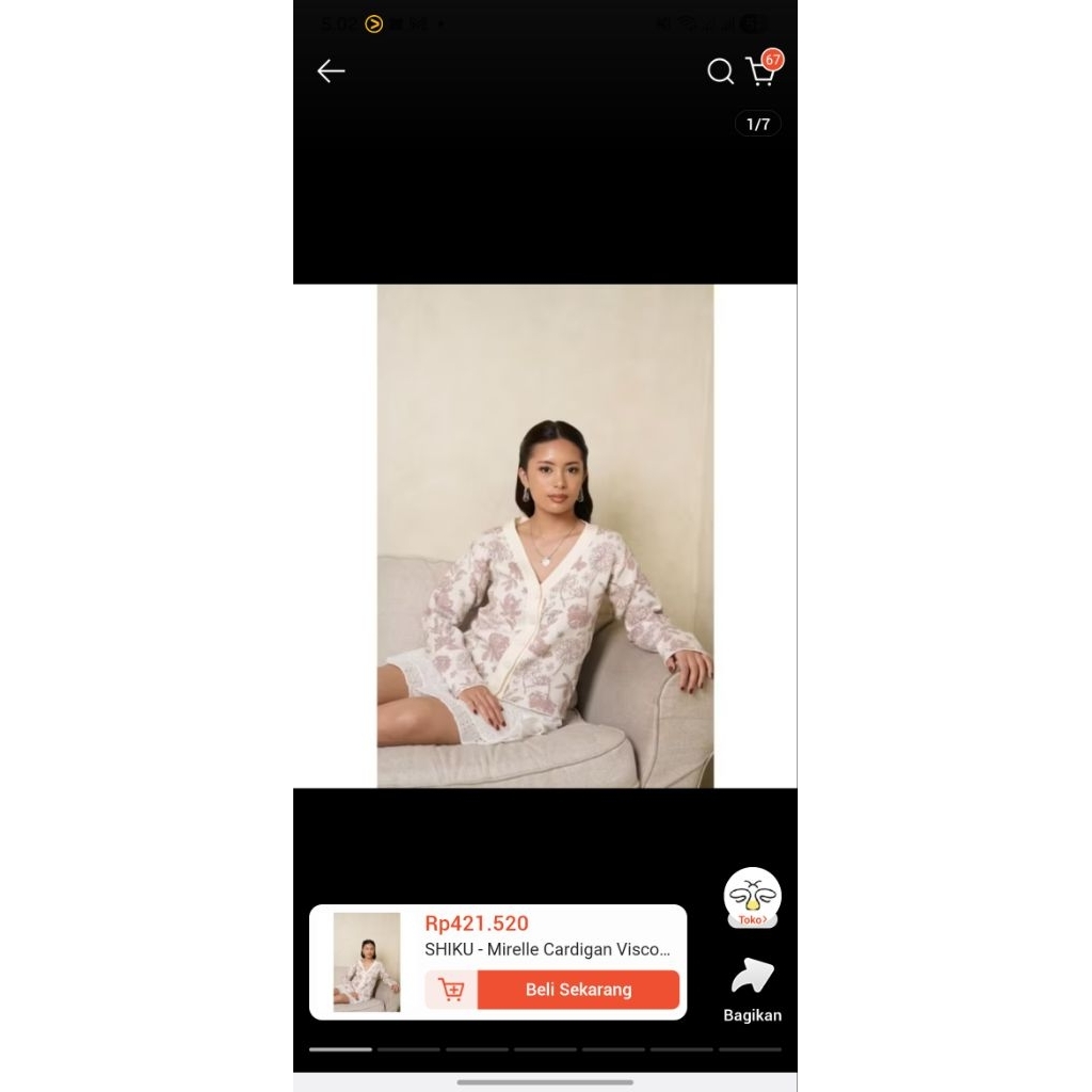 New shiku mirelle cardigan size Xs-S