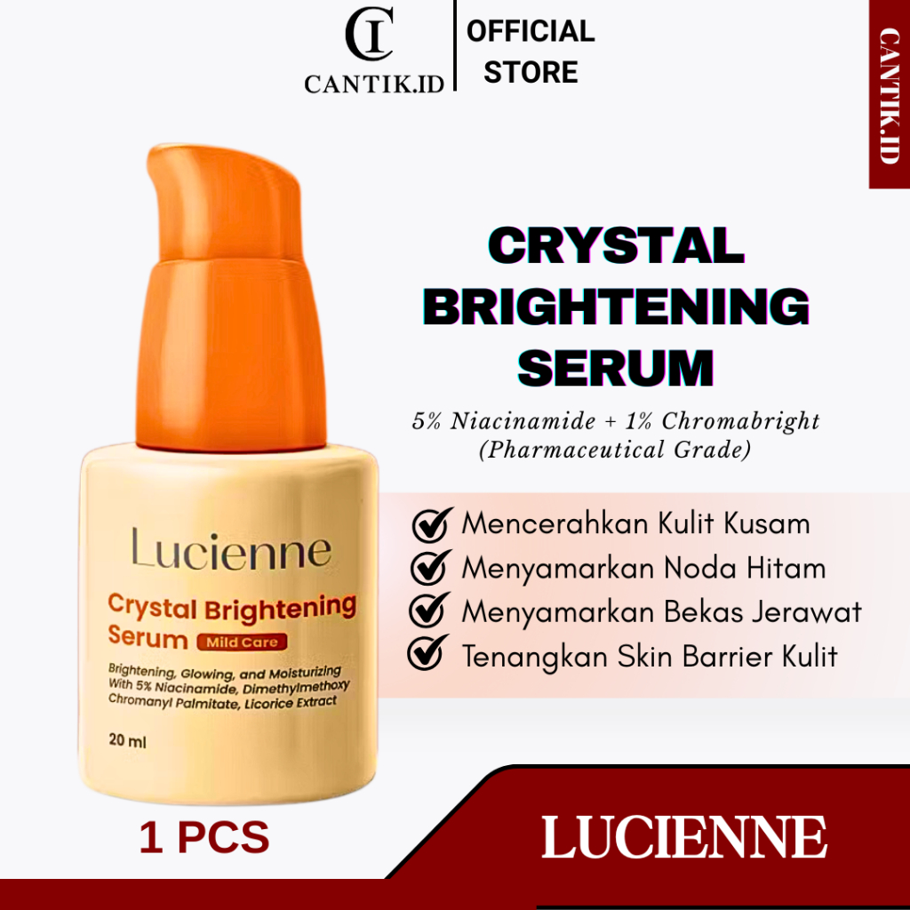 LUCIENNE CRYSTAL BRIGHTENING SERUM | crystal serum brightening mencerahkan