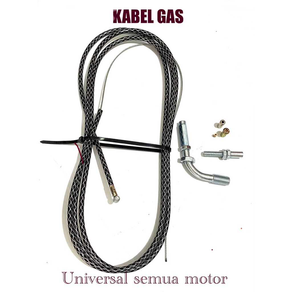 KABEL GAS SPONTAN SELANG GAS SPONTAN KABEL GAS SERAT KARBON 190 CM UNIVERSAL