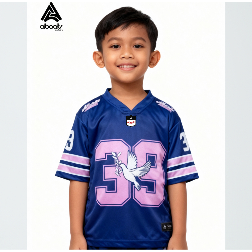 (Bisa COD) Baju Jersey Streetwear Number 39 UNGU BAJU Oversize Anak Boxy Fit Retro Unisex Vintage / 