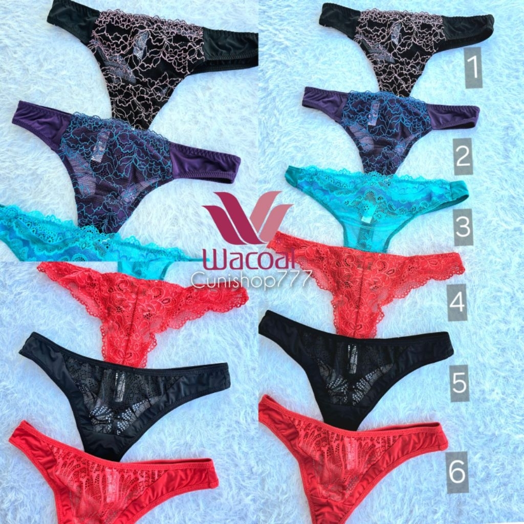 PANTY THONG G STRING WACOAL M GSTRING SEXY LACE RENDA CD CELANA DALAM WANITA IP 4493 IP 4386 IP 4446