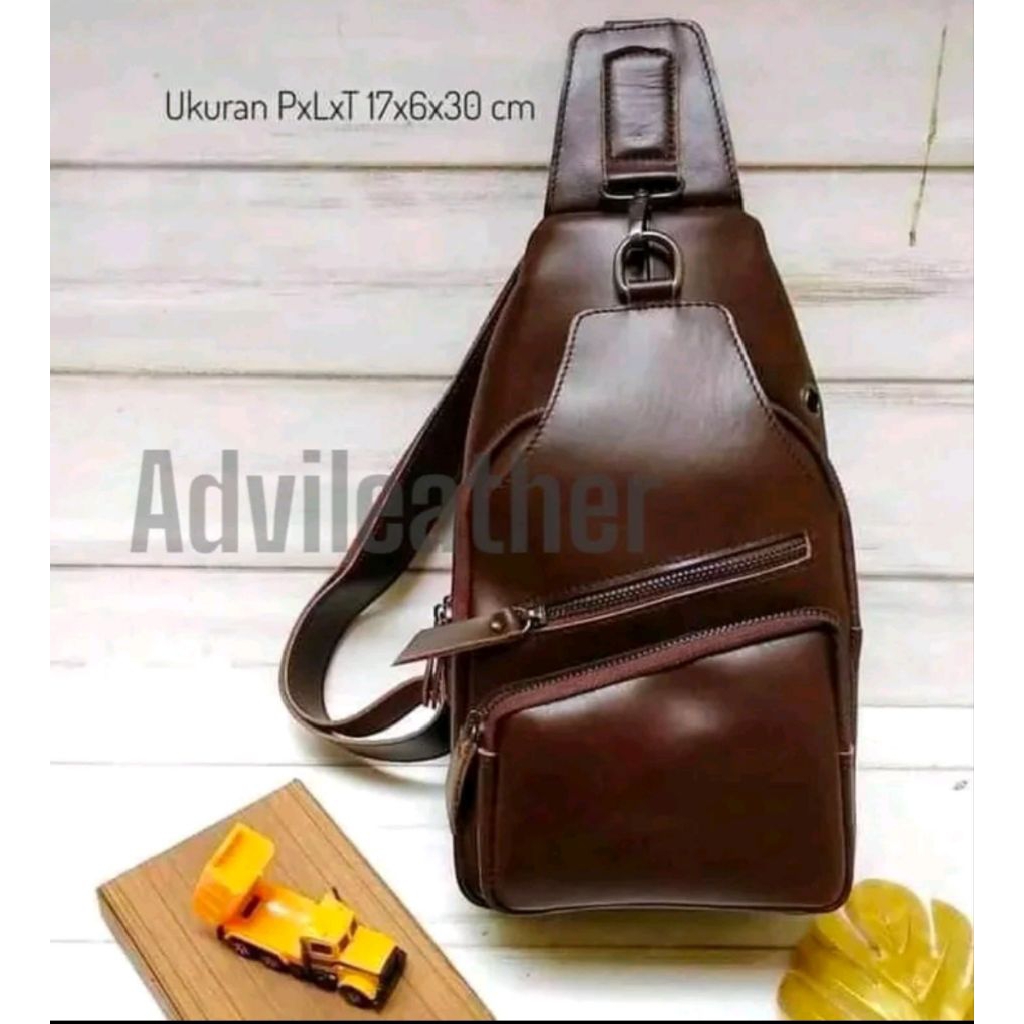 Tas Selempang Dada Kulit Pria, Model Terbaru