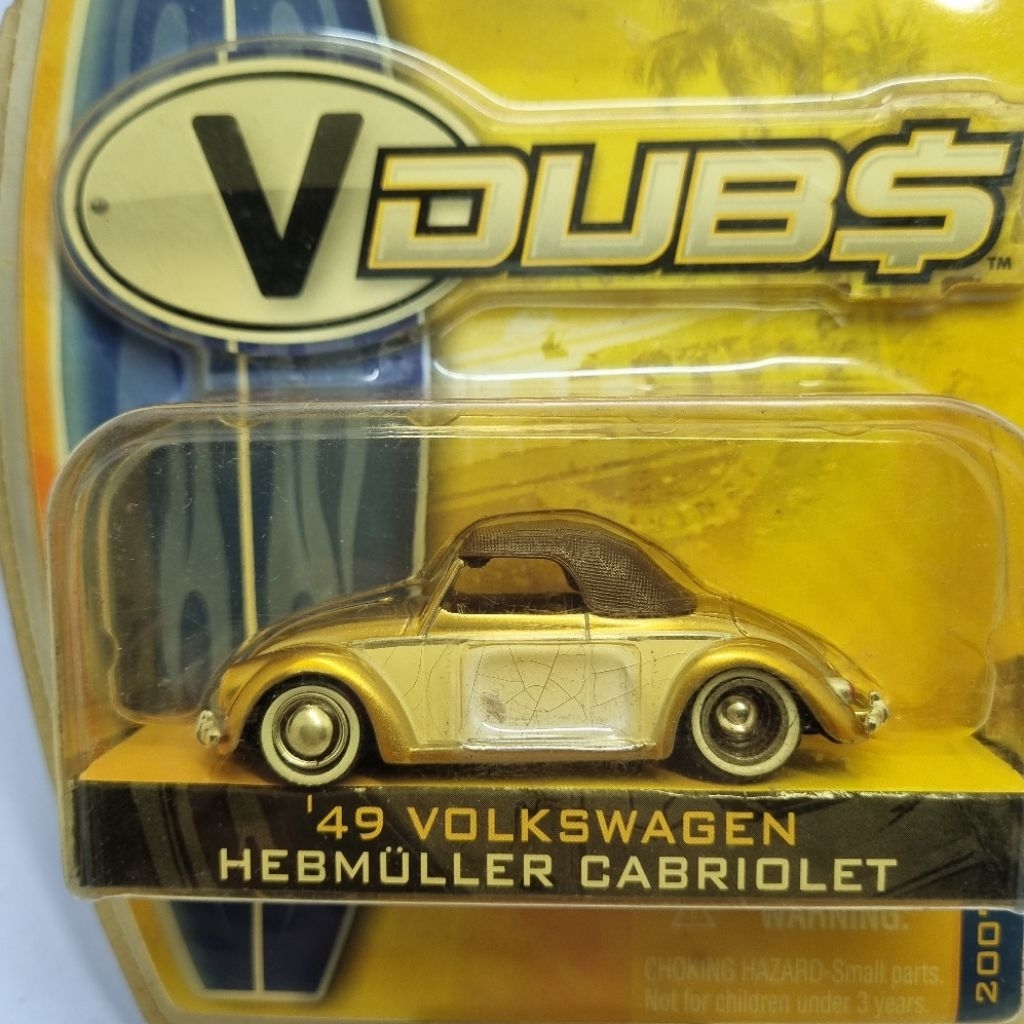 Diecast Mobil Jada Toys 1:64 49 VOLKSWAGEN HEBMULLER CABRIOLET