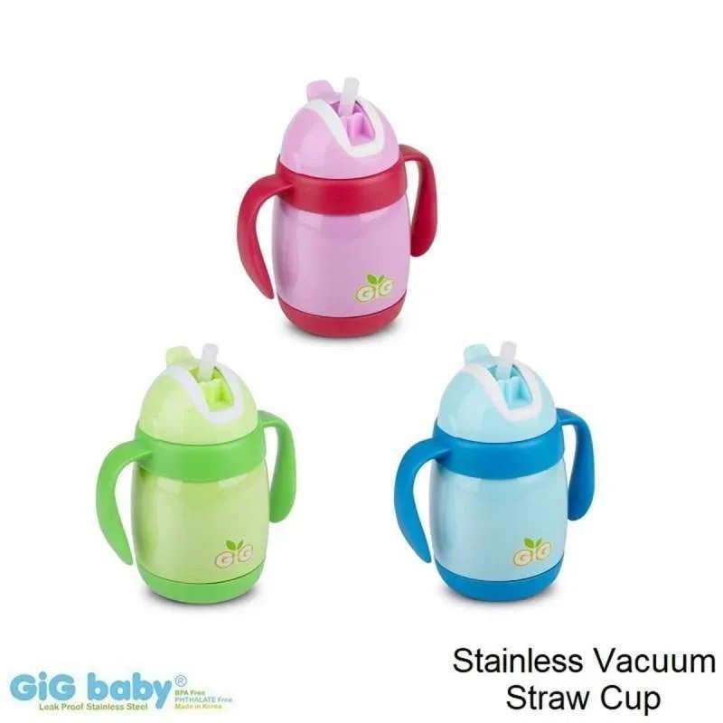 GIG BABY STAINLESS STEEL VACUM STRAW CUP