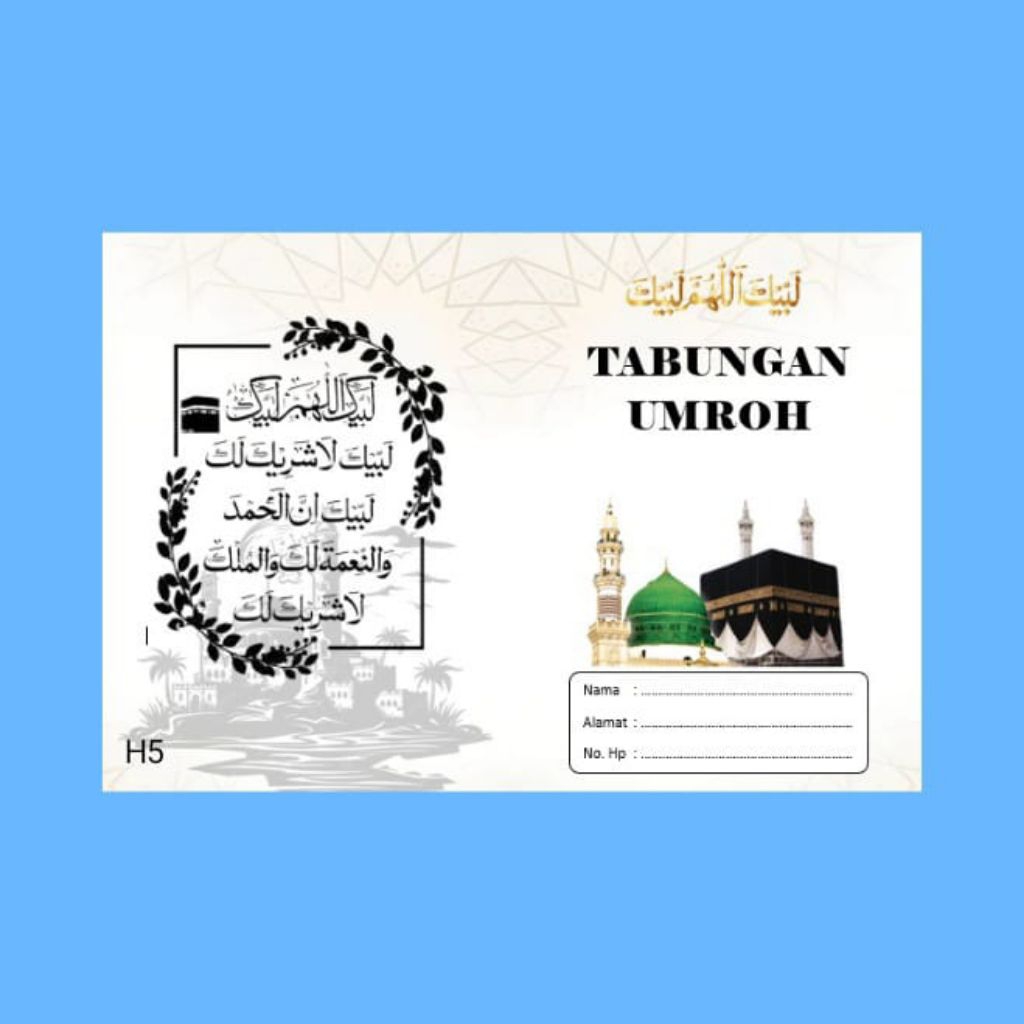 Buku tabungan haji # buku tabungan umroh custom
