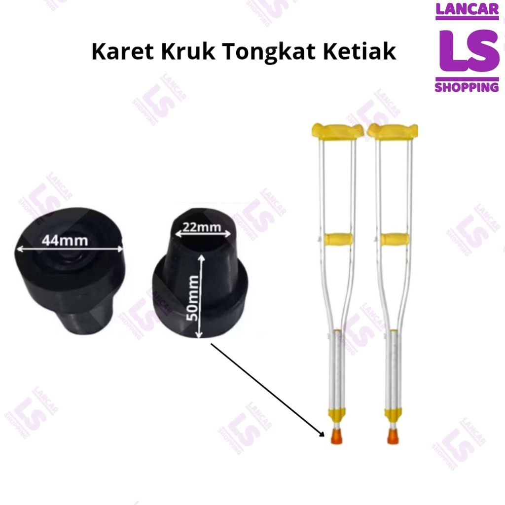 [COD] Karet Bawah Tongkat Ketiak Karet Bawah Tongkat Kruk