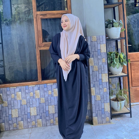 [COD] Haisya Dress by Ammisha | Batwing Dress gonegani | Gamis Muslimah Kekinian | Baju Muslim Jumbo
