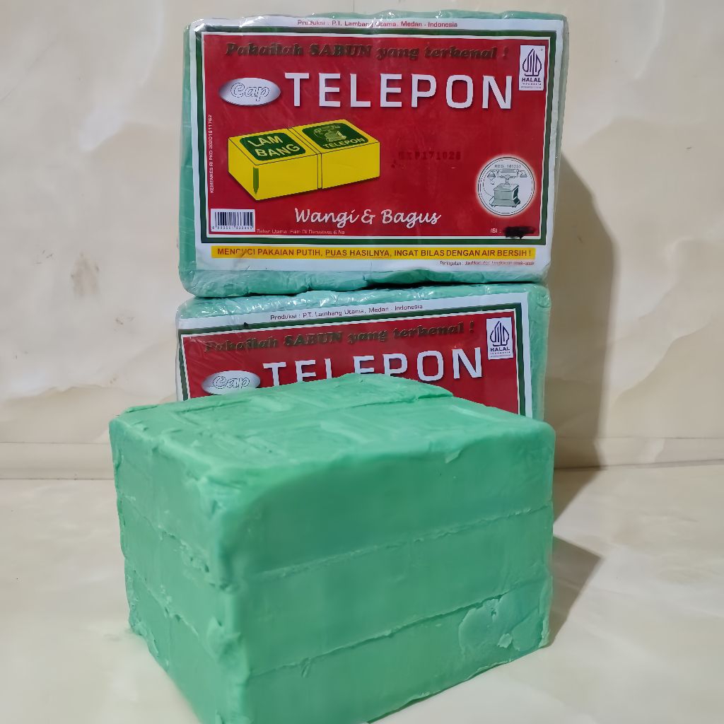 SABUN CUCI BATANG CAP TELEPON ISI 5 BATANG / PENGHILANG NODA MEMBANDEL DI PAKAIAN