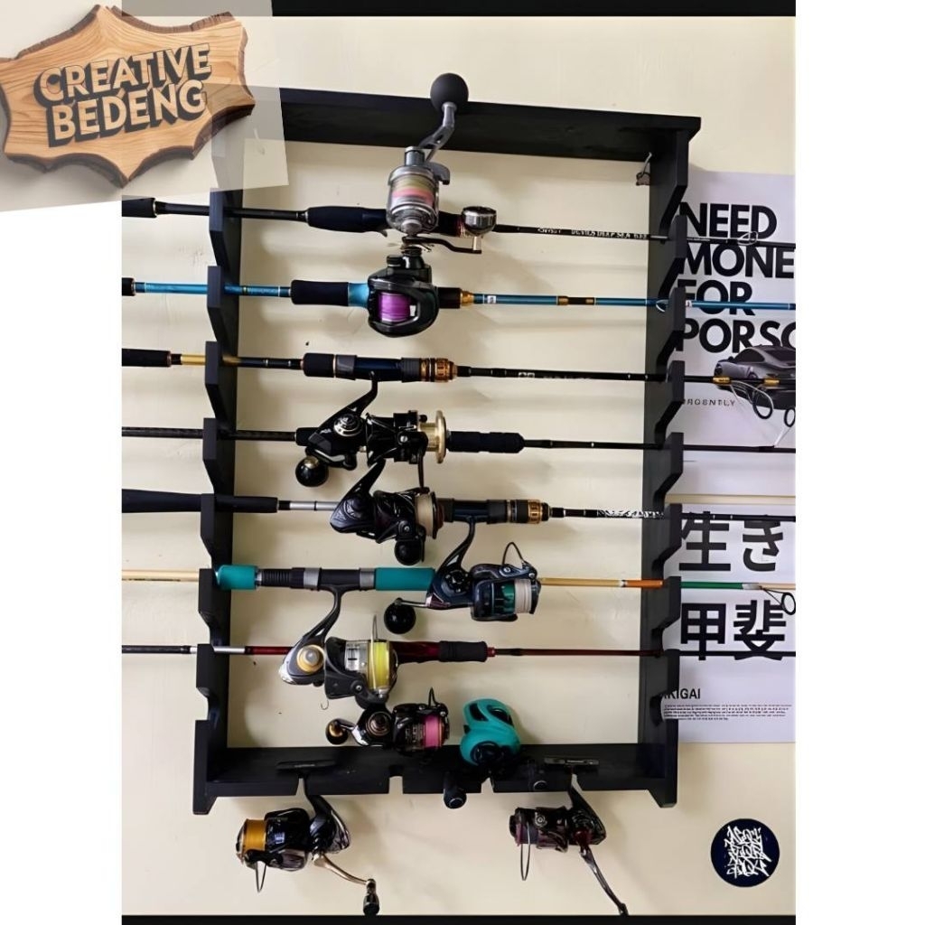 Tempat Dinding Rak Joran  / Rak Joran Pancing