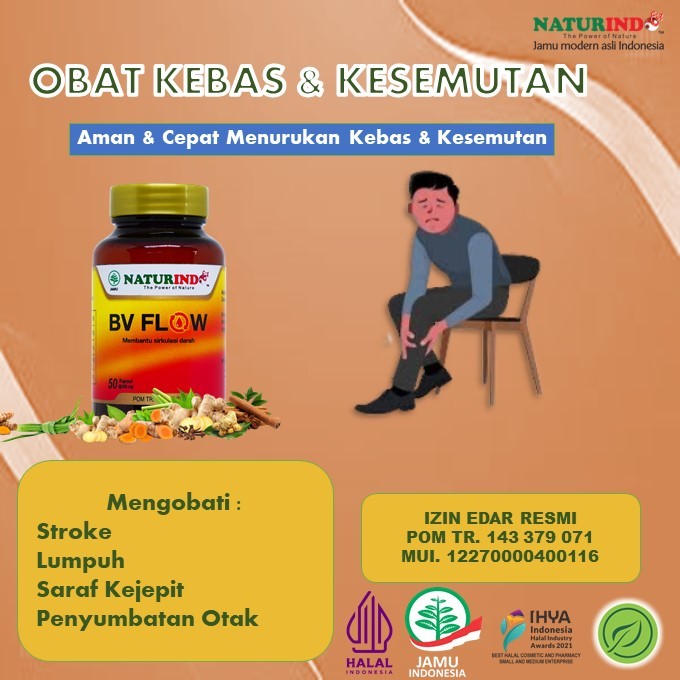 Obat Tangan Gemetaran Tremor Alami Stroke Kesemutan Kebas Tangan Dan Kaki BV FLOW Naturindo